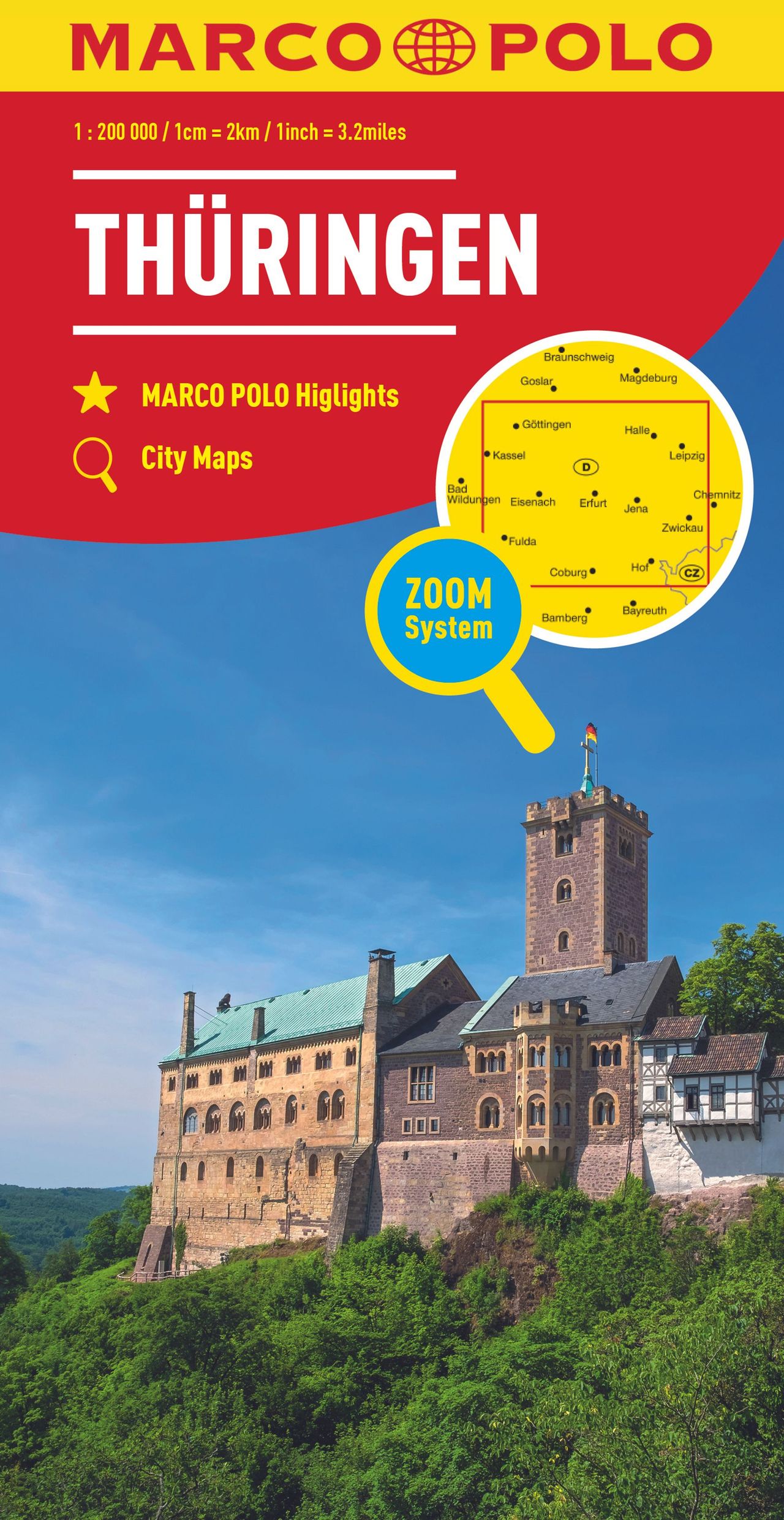 Marco Polo Reisekarte Deutschland Th Ringen Adac Shop