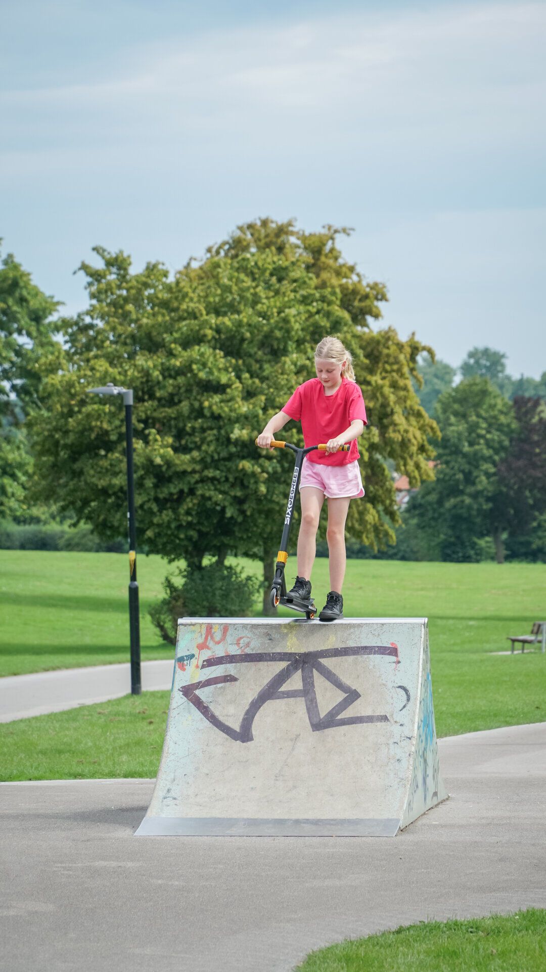Kurze Hose, Gras, Park, Photographie, Portrait
