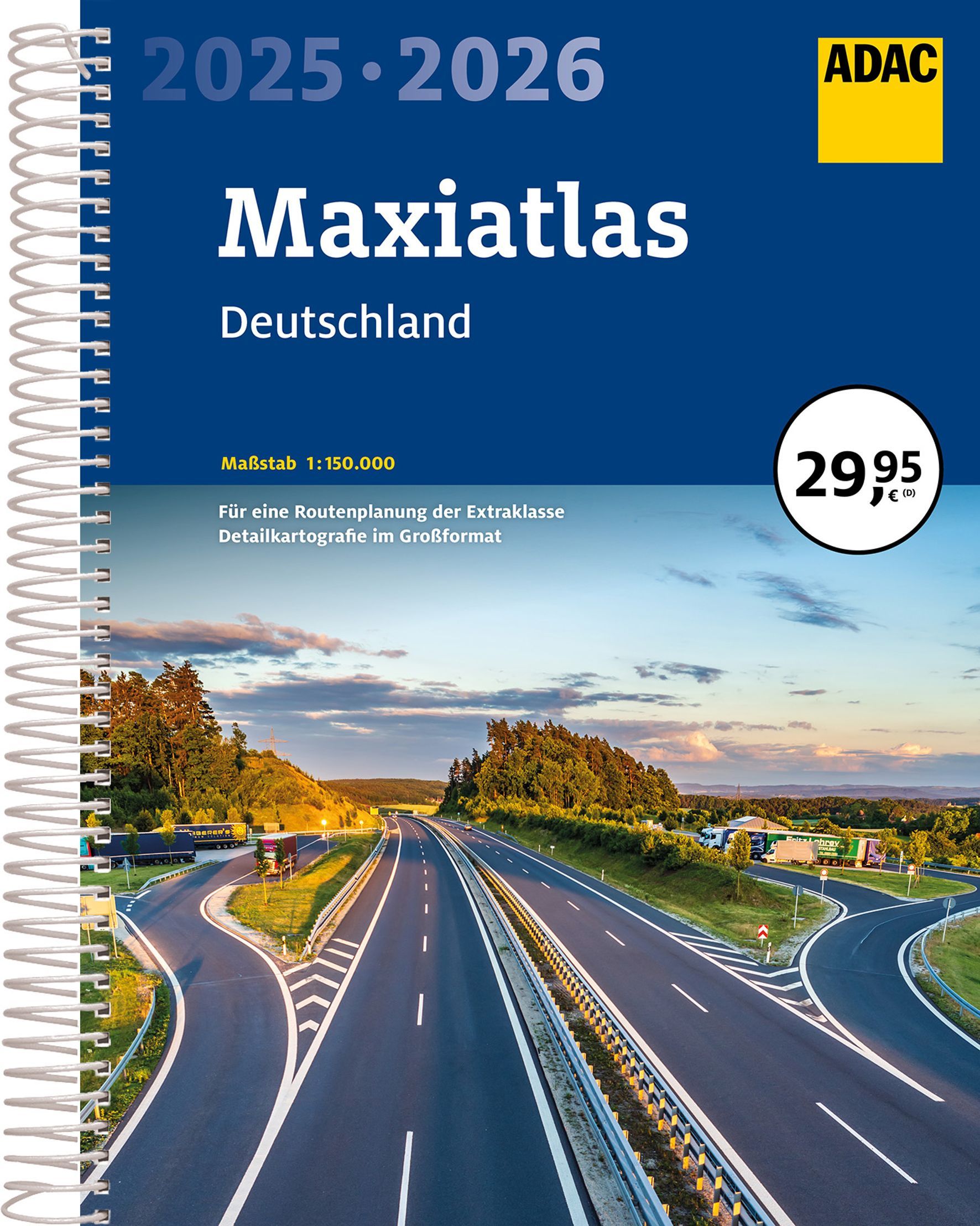 ADAC Maxiatlas Deutschland 2025/2026 - 1:150.000 Straße, Autobahn, Werbung,