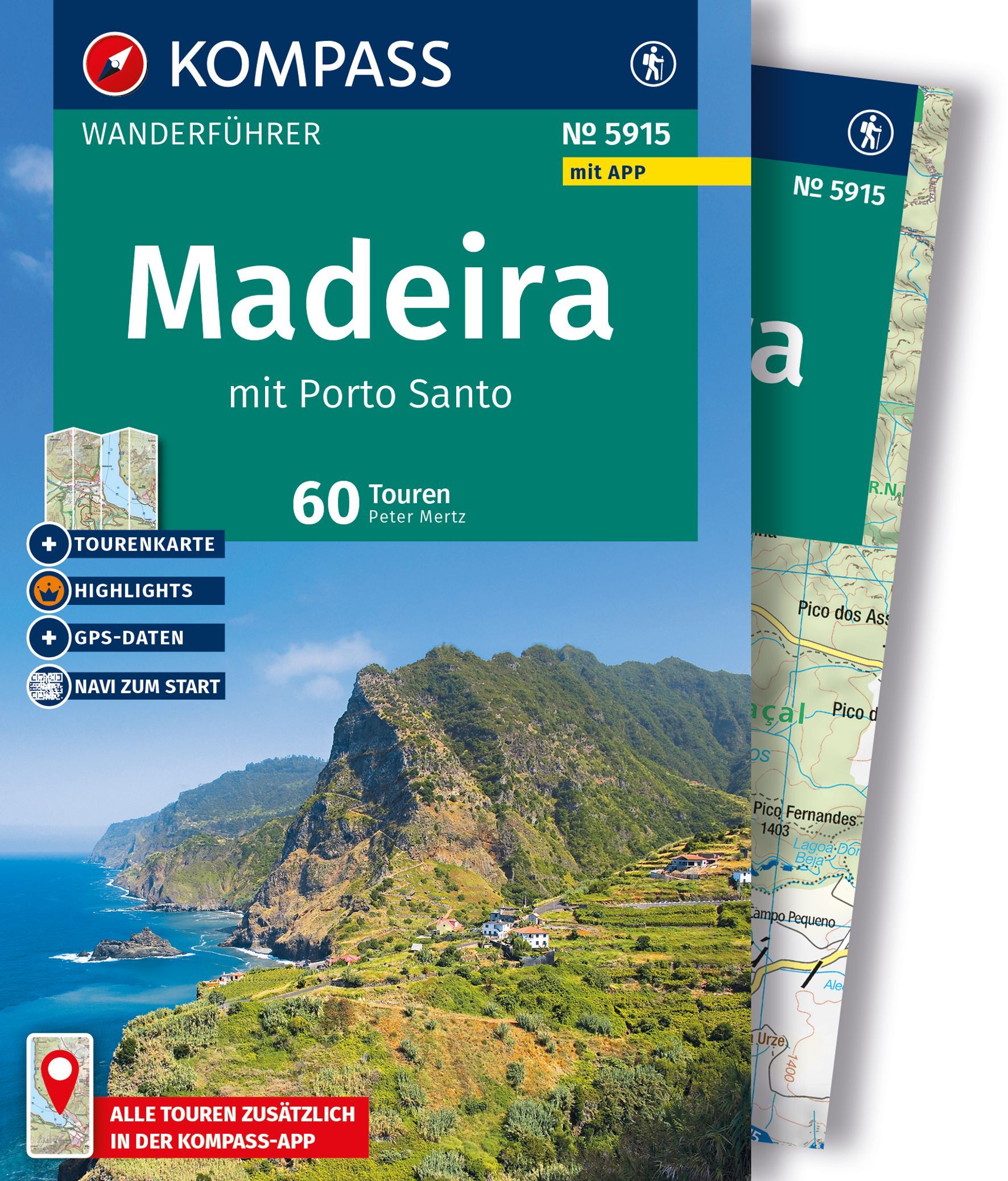 Cover Wanderführer, Madeira, 60 Touren, mit Porto Santo, Kartografische Reisetipps