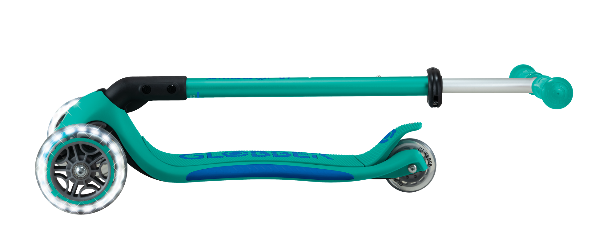 Transport, Fahrzeug, Kinderroller, Tretroller, Türkis, Rad