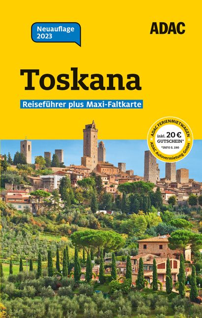 9783956899041 Reiseführer Gelb, ADAC , Toskana , Alte Gebäude, Vegetation
