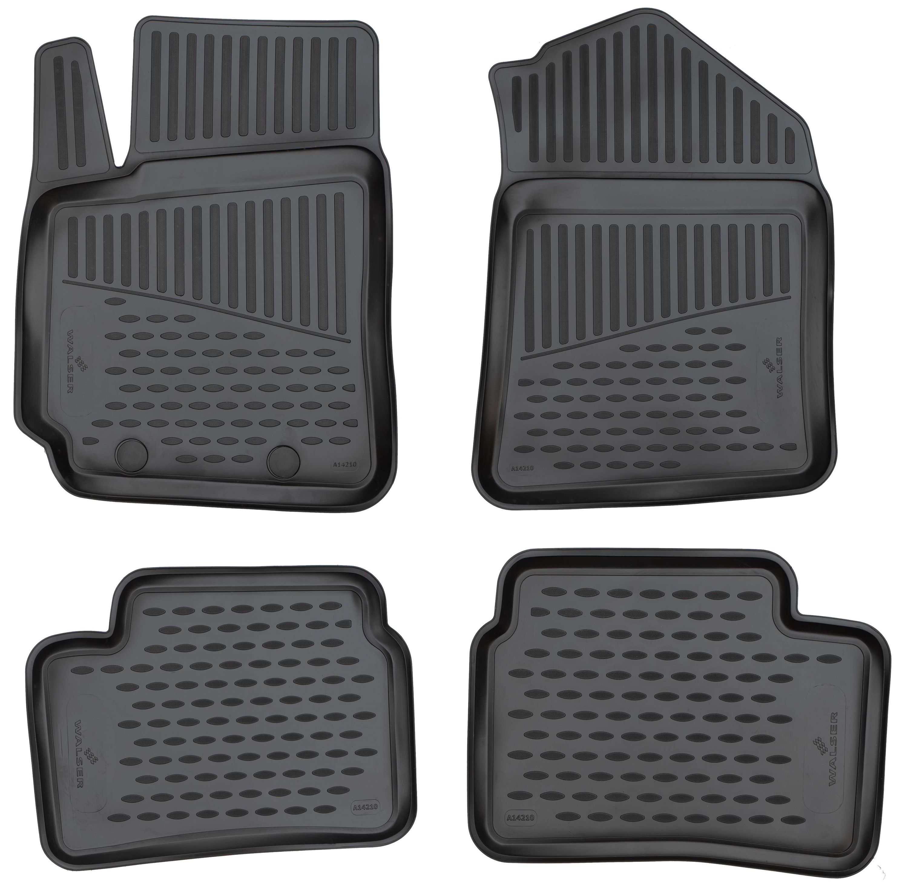 Fußmatte, Gummimatten XTR für Hyundai i10, schwarz