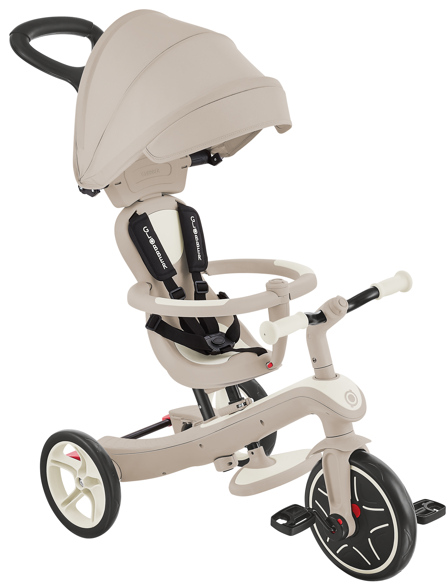 Transport, Fahrzeug, Kinderroller, Dreirad, Beige, Rad