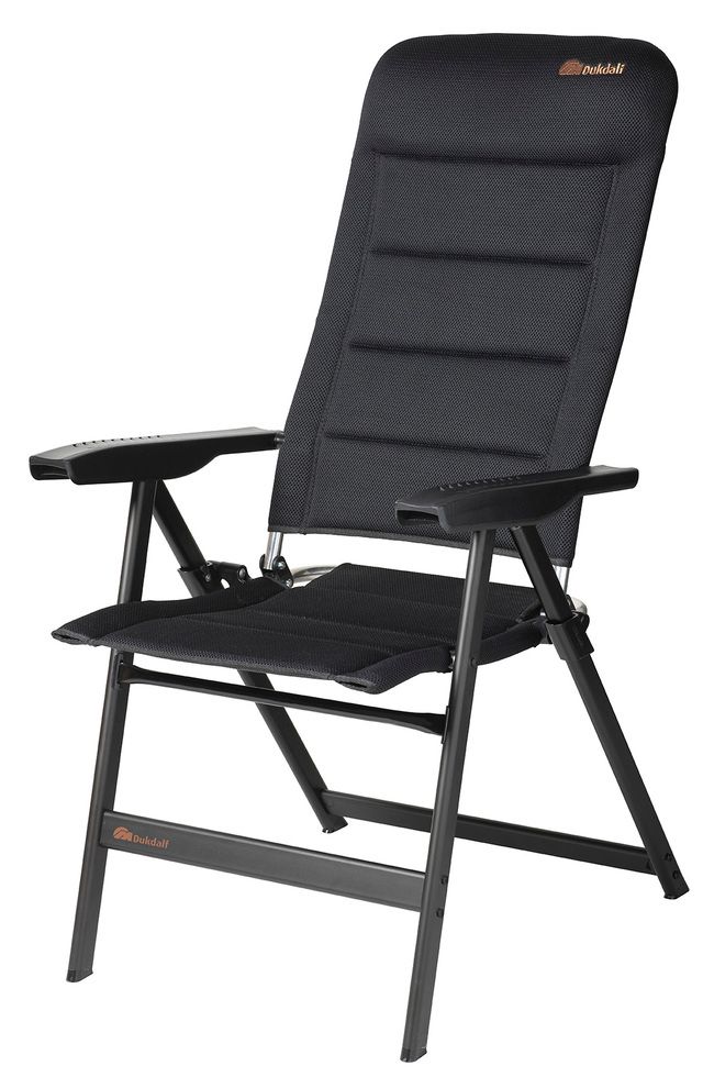 Klappstuhl, Faltstuhl, Bürostuhl, Schwarz, Stoffbezug