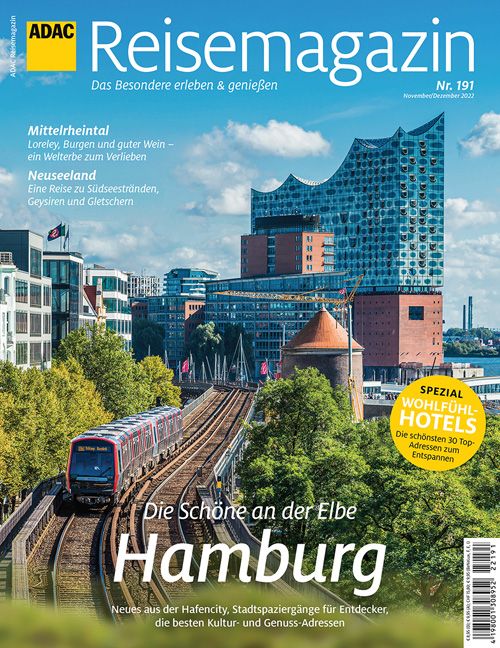 9783834233509 Cover, ADAC Reisemagazin, Hamburg, Philharmonie