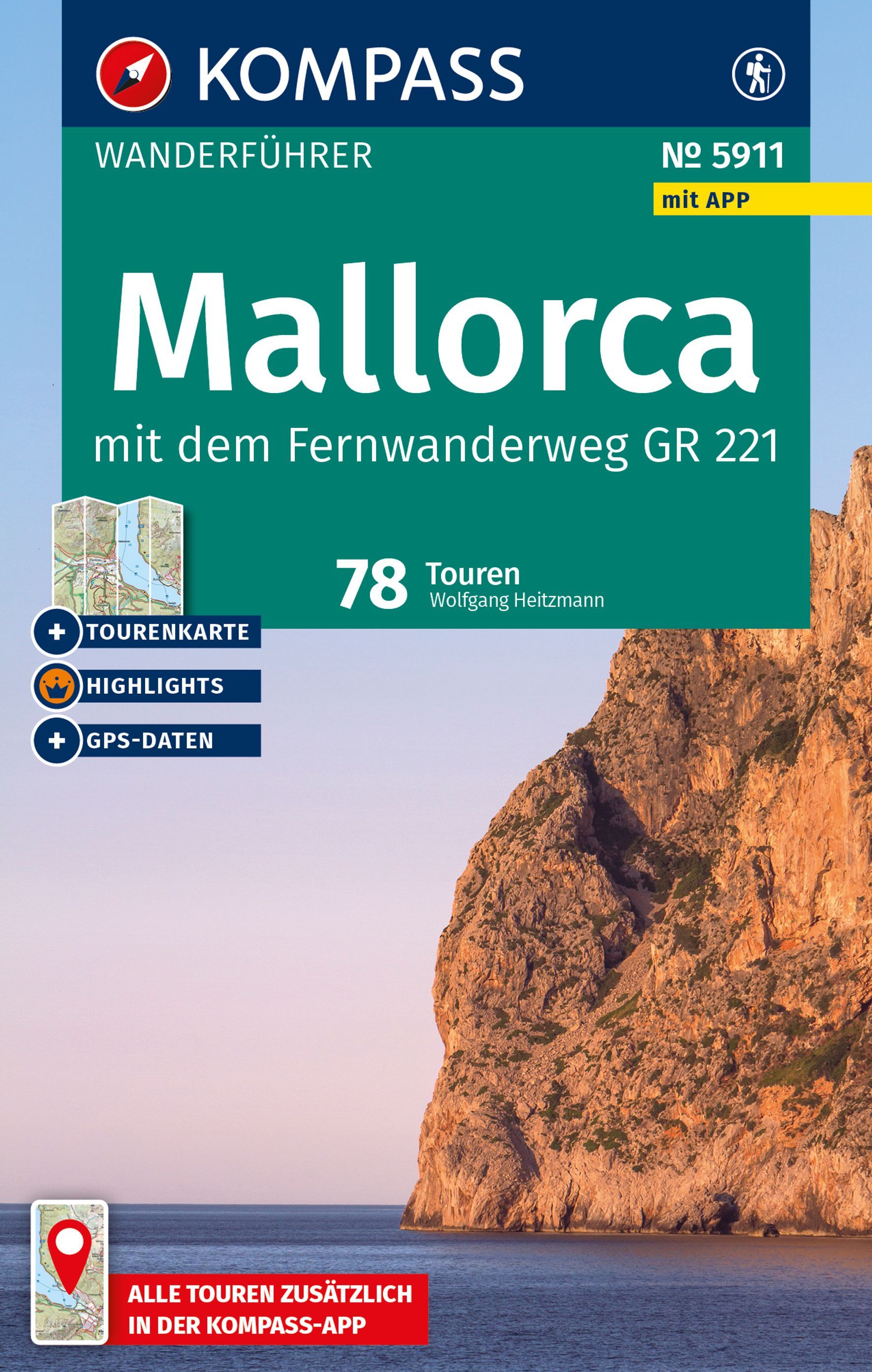 KOMPASS Wanderführer Mallorca, 78 Touren Werbung, Plakat, Natur, Im Freien, Land