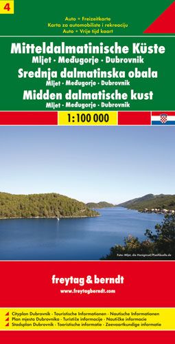 F&B Autokarte Mitteldalmatinische Küste Werbung, Plakat, Land, Natur, Draußen