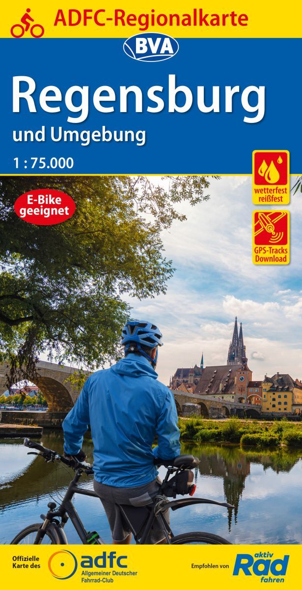 RK_Regensburg_2021_Titel Cover ADFC Regionalkarte Regensburg und Umgebung