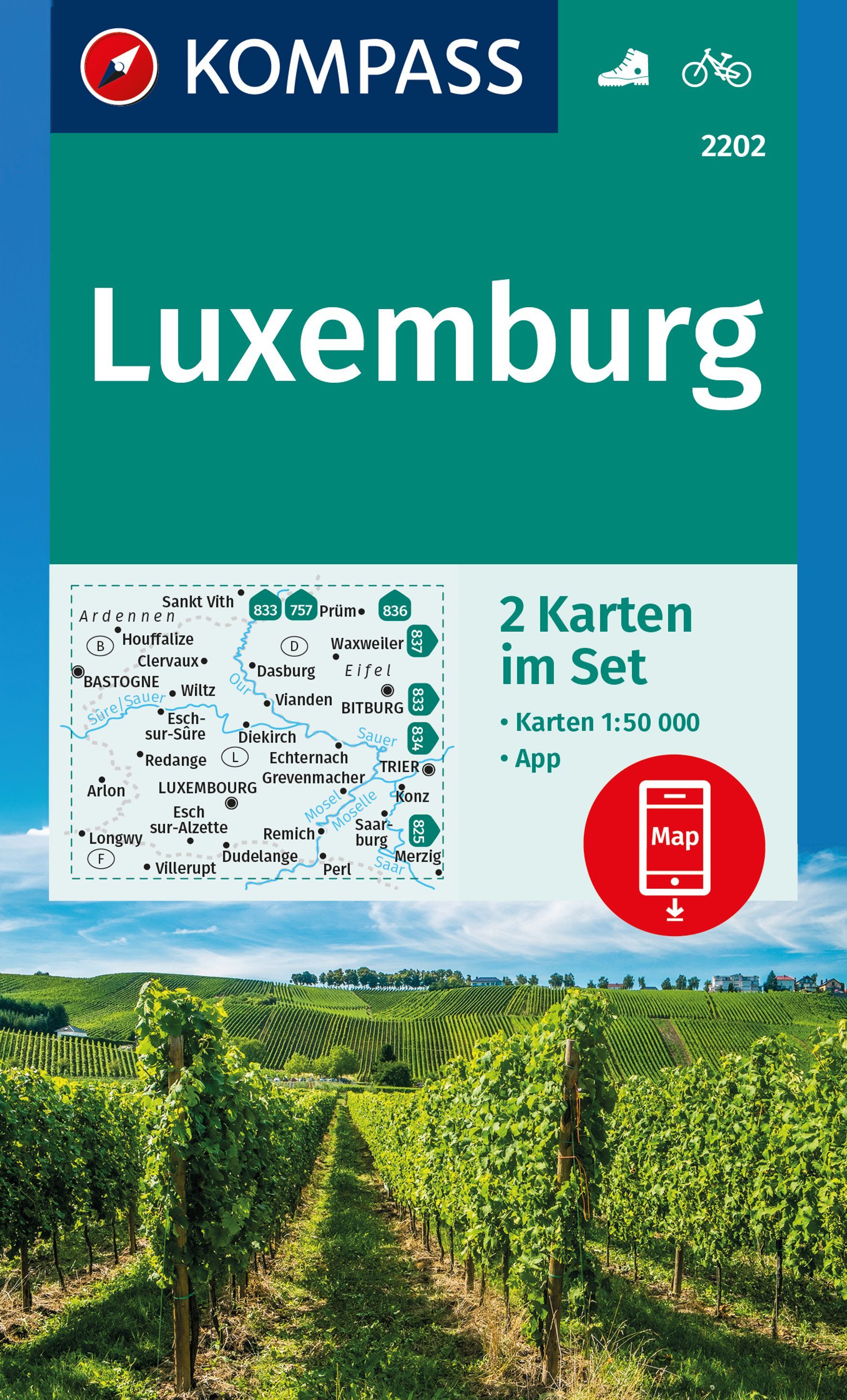 9783991541516 Cover, Karte Luxemburg
