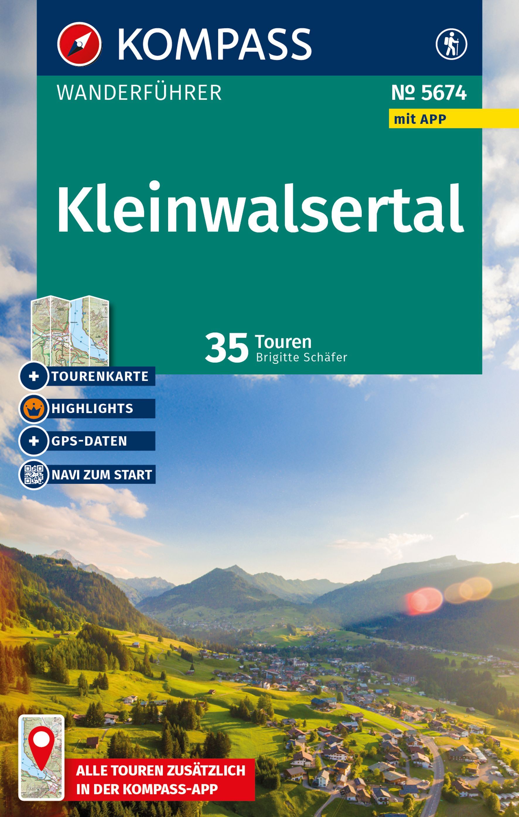 KOMPASS Wanderführer Kleinwalsertal, 35 Touren Werbung, Plakat, Draußen, Natur