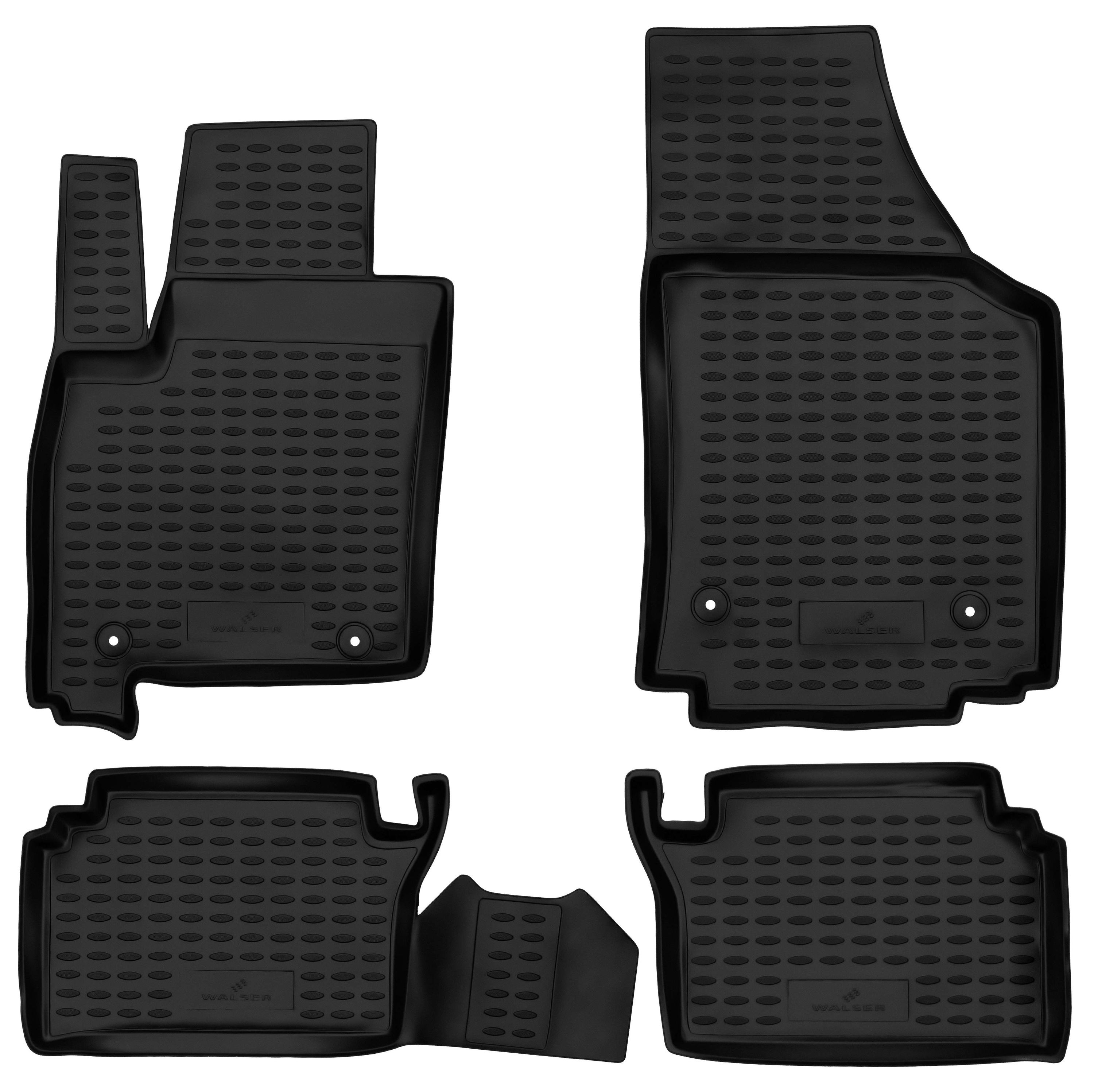 Fußmatte, Gummimatten XTR für Opel Meriva, schwarz