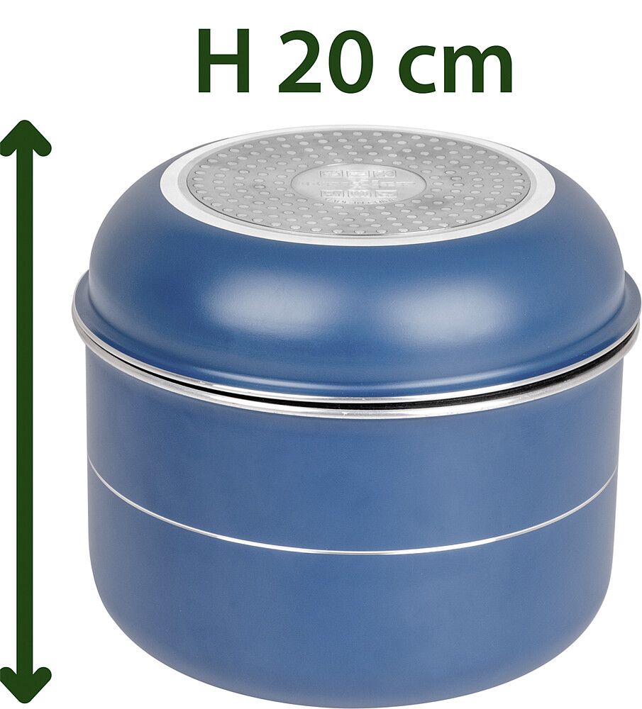 9984746301 Brunner Topfset Carezza Spacemaster Vacublock blau