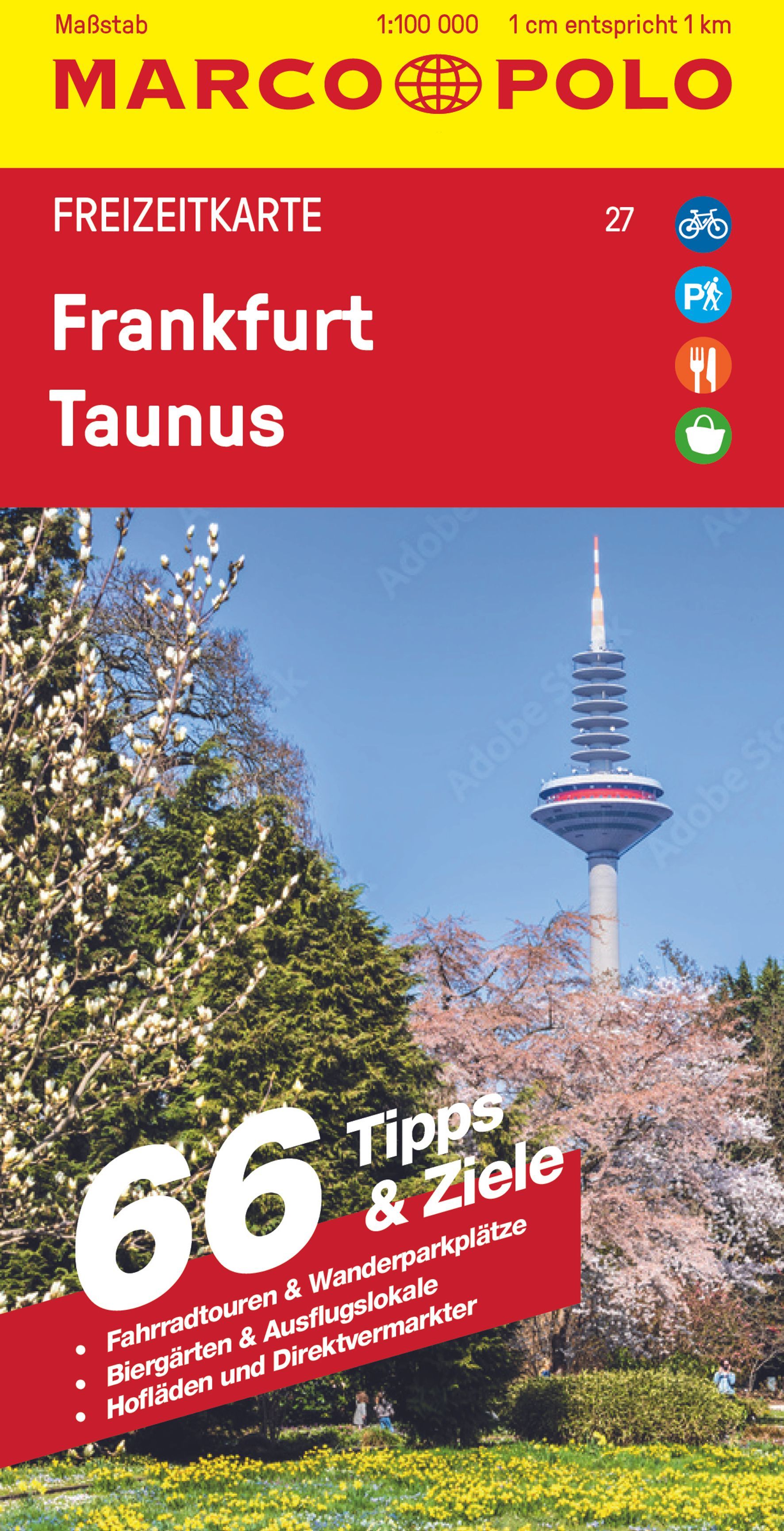 9783829743877 Cover Marco Polo Freizeitkarte Frankfurt, Taunus