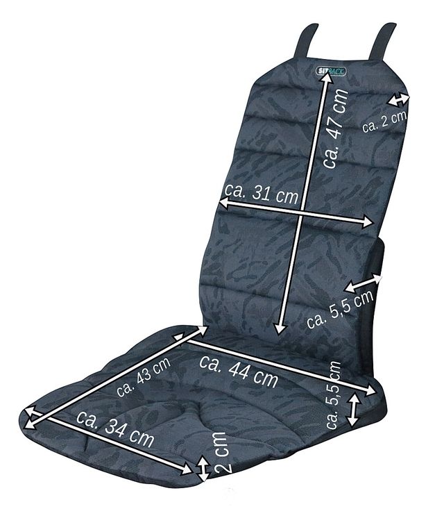 Sitzauflage, Sitzbezug, Iso-Futon, Sitzkissen, Stuhlkissen