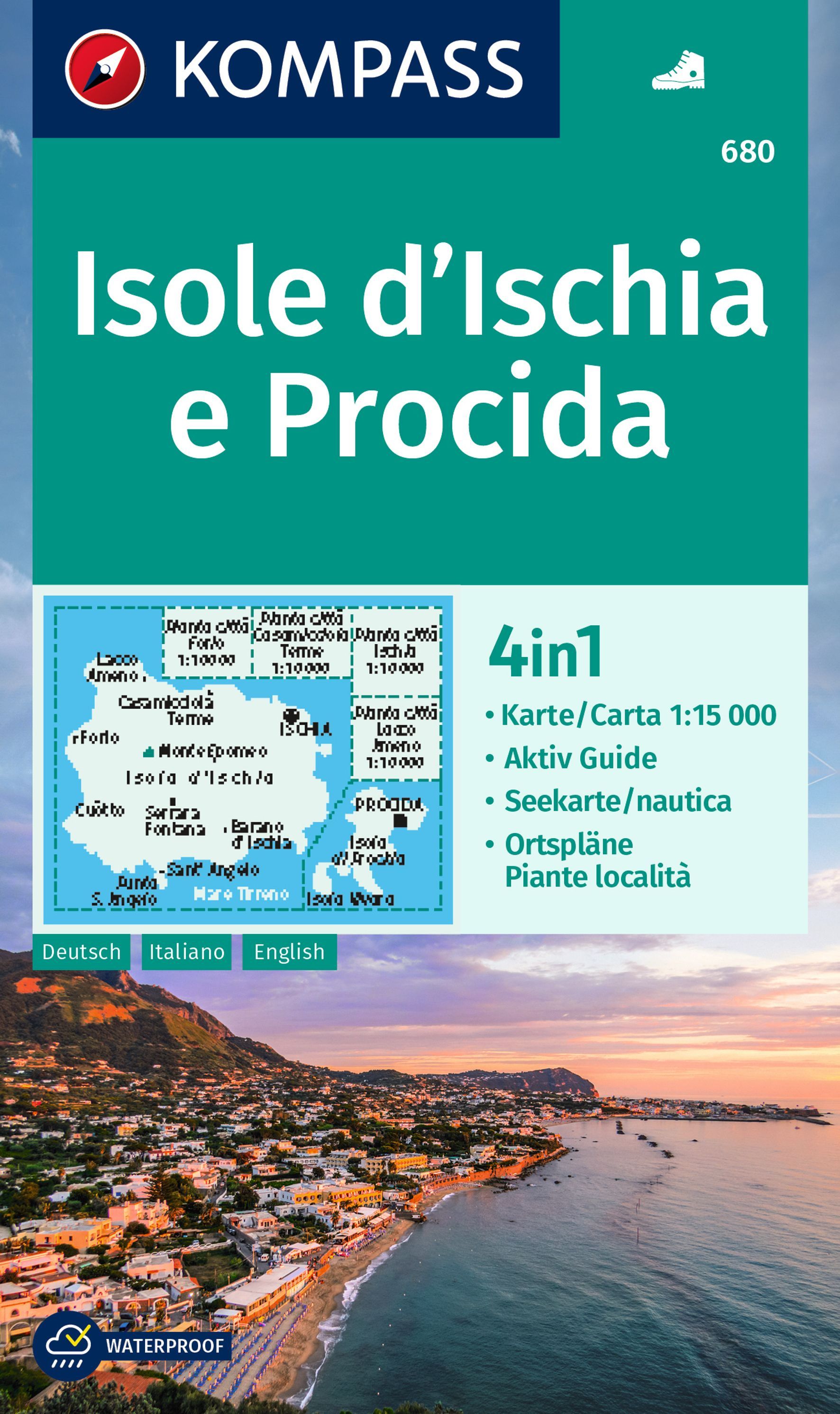 9783991217305 Cover Kompass Wanderkarte Isole d'Ischia e Procida