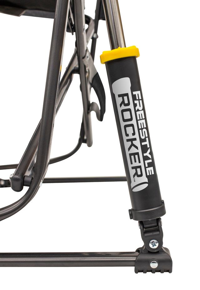 Fahrradrahmen, Fußstütze, Stuhlbeine, Stützbeine, Federdämpfer