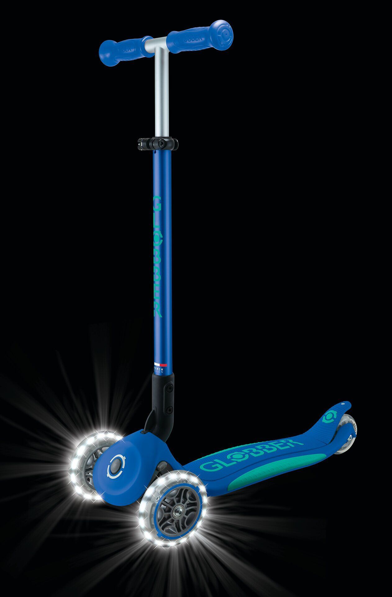 Kinderroller, Fahrzeug blau türkis