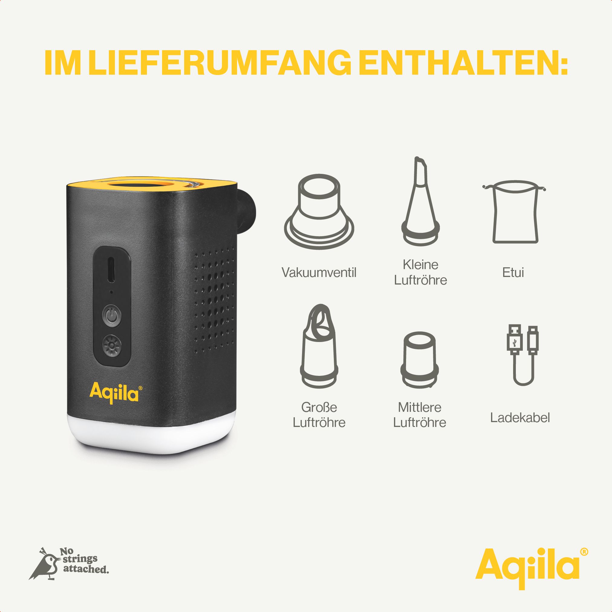 Luftbefeuchter, Kompaktgerät, Aqila, Vakuumpumpe?, Ladegerät?