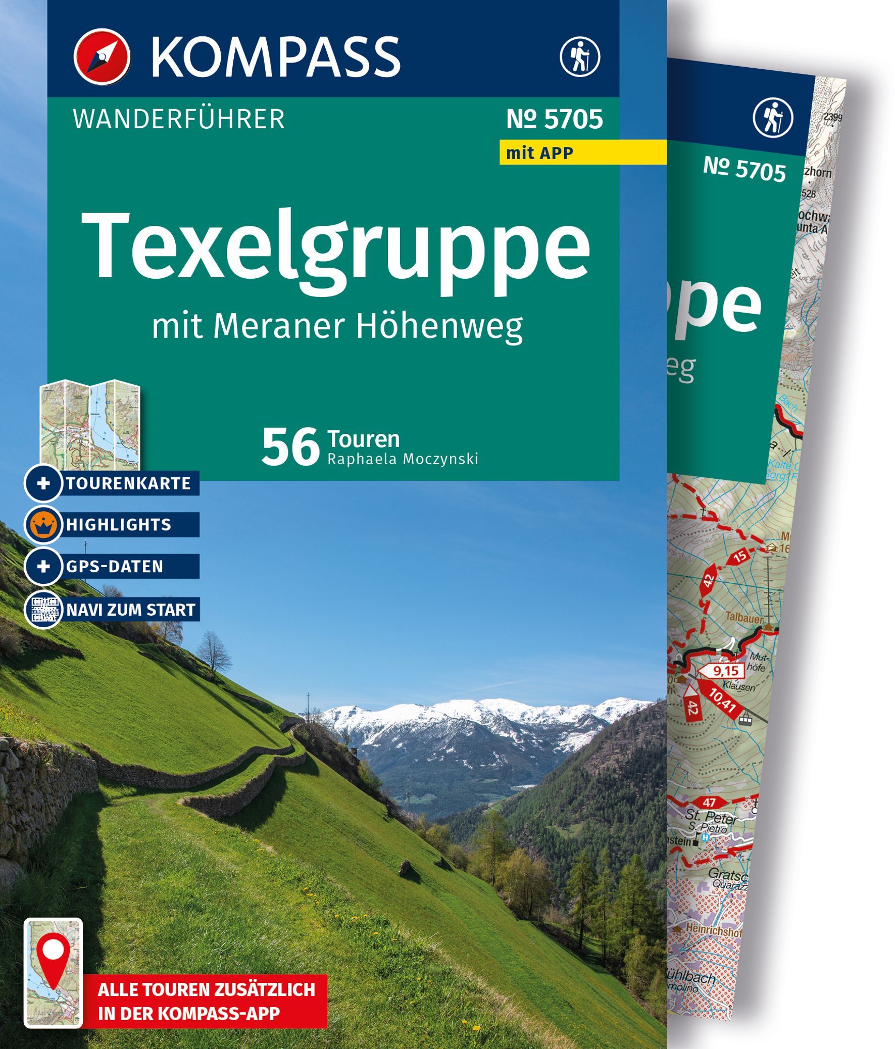 Wanderführer, Texelgruppe, Höhenweg, Tourenkarte, GPS-Daten