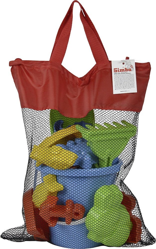 9961360100 Simba Sandspielset, in rotem Netzbeutel