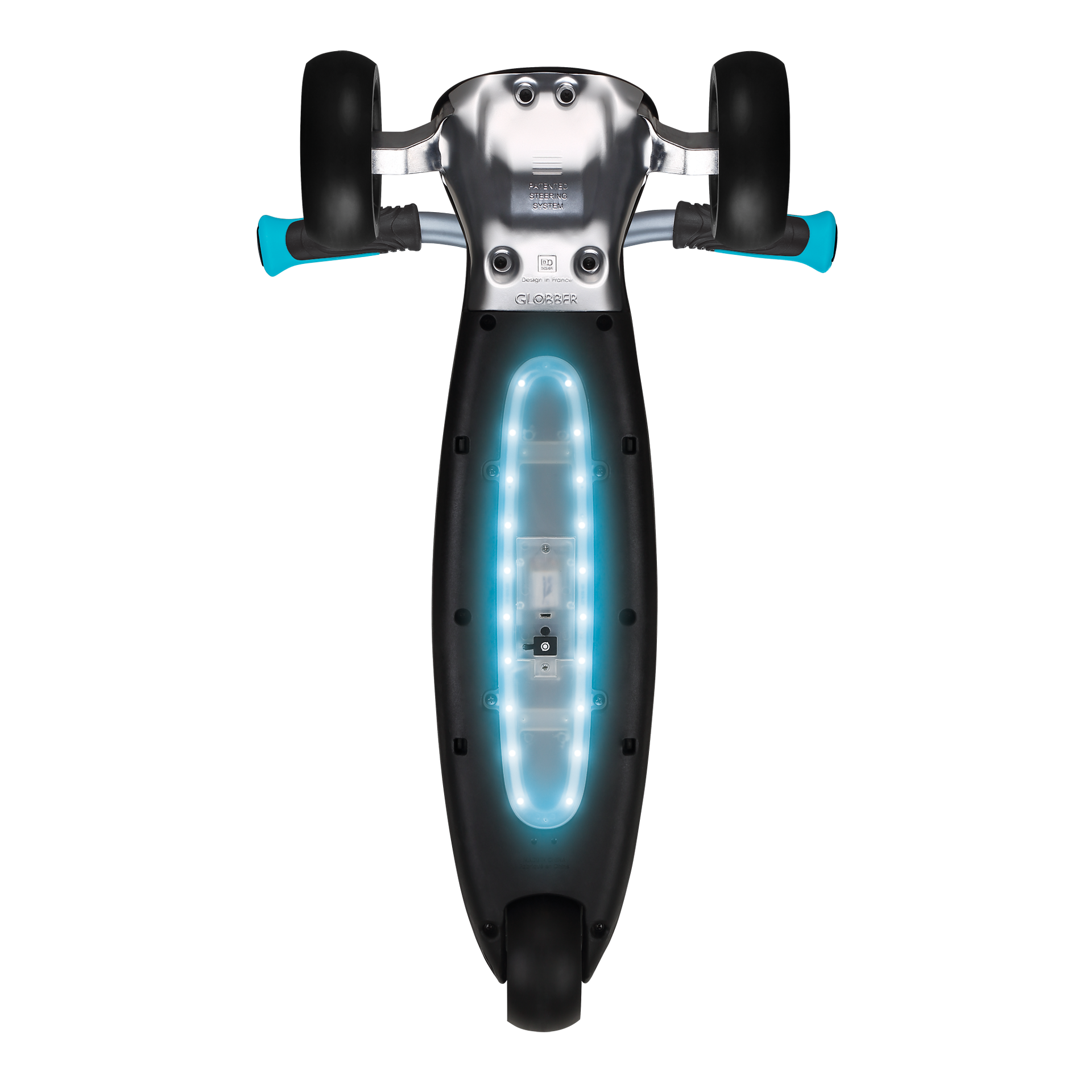 Transport, Fahrzeug, Kinderroller, Tretroller, Türkis, Rad