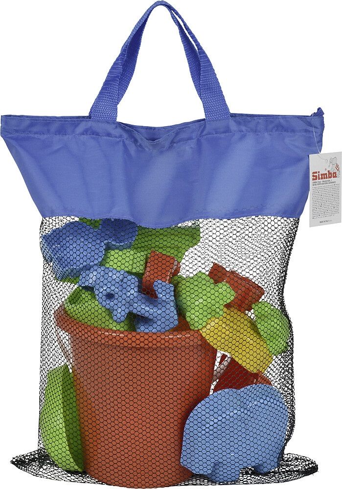 9961360101 Simba Sandspielset, in blauem Netzbeutel