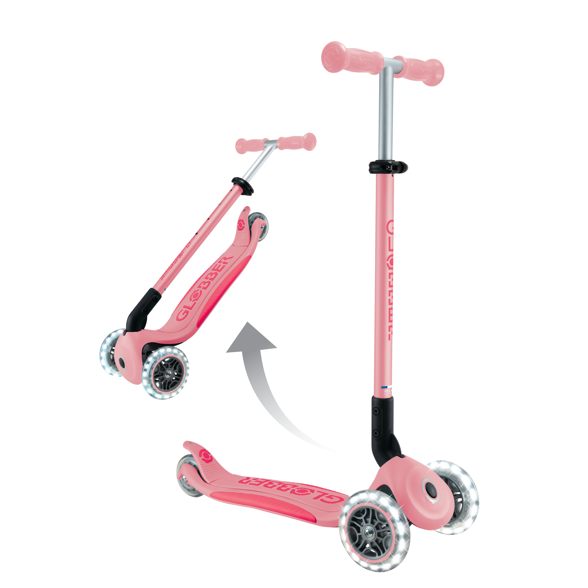 Roller, Kindertretroller, Pastellrosa