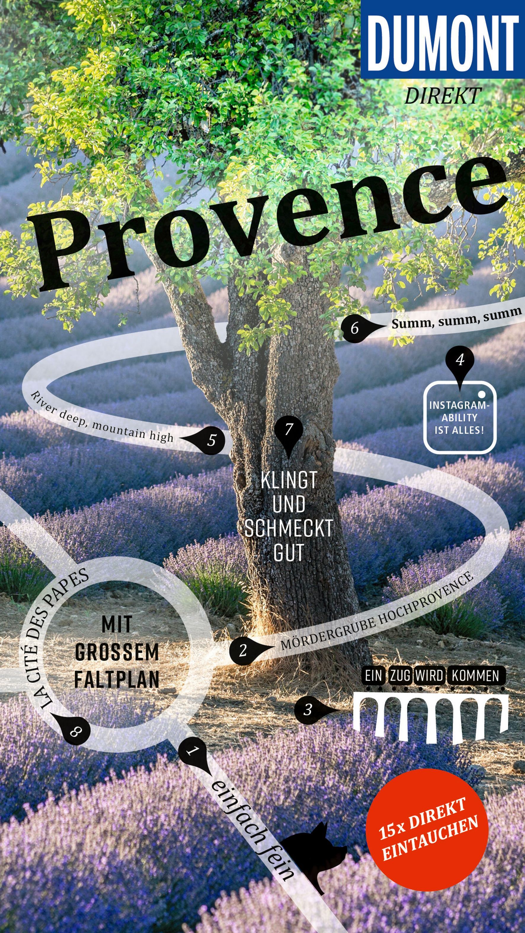 magazin, cover, provence, lavendel, baum