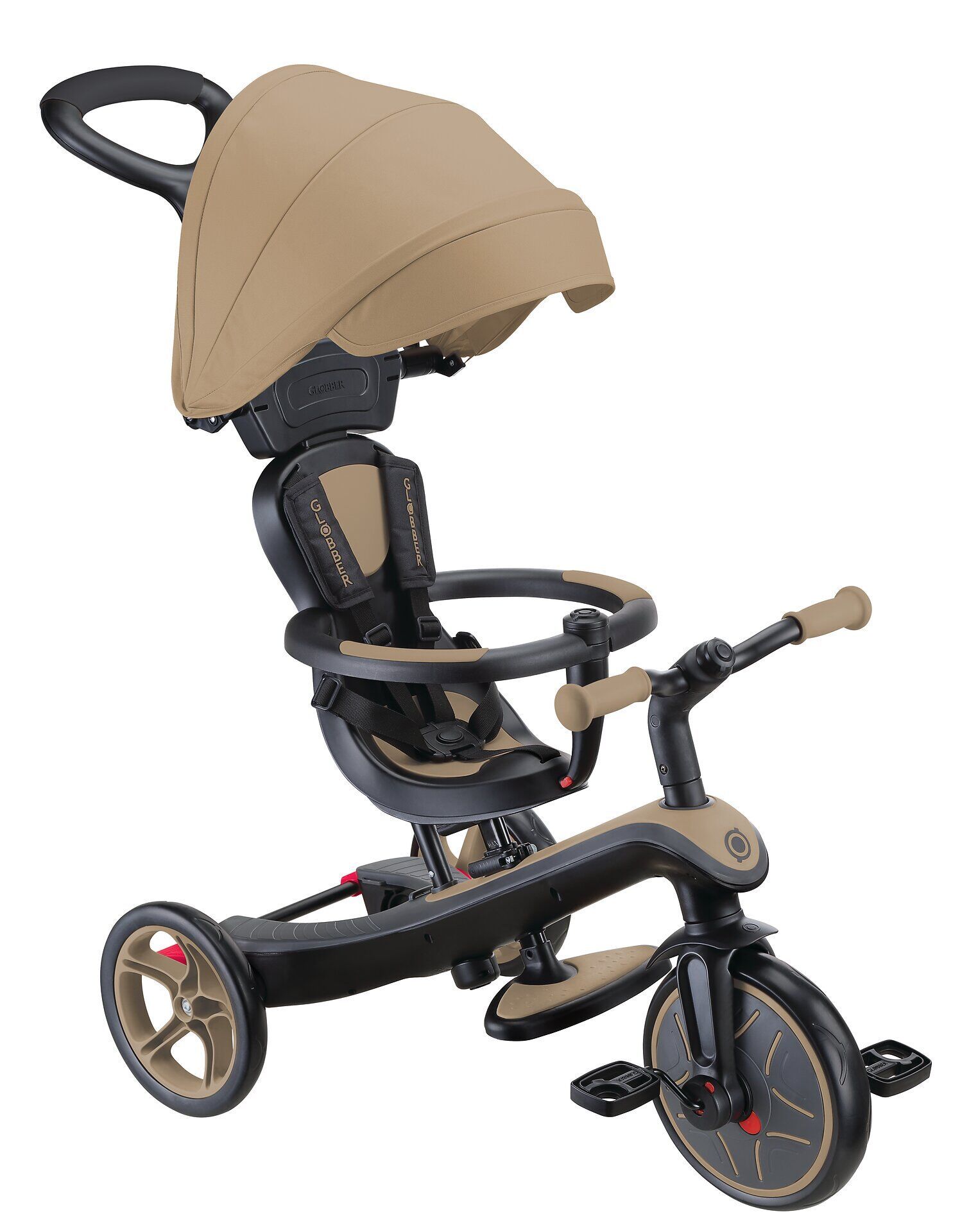 Transport, Fahrzeug, Kinderroller, Dreirad, Beige, Rad