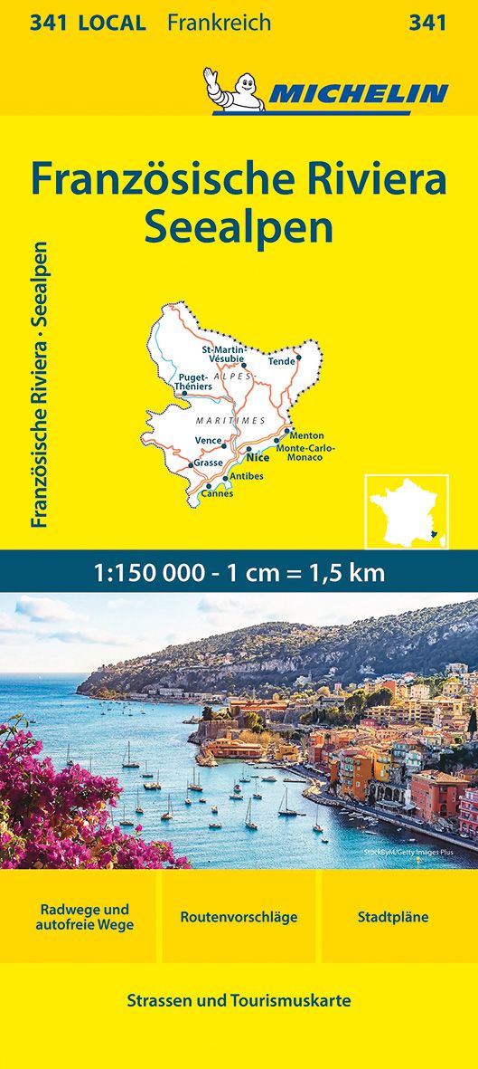 9782067259492 Cover Michelin Straßenkarte Französische Riviera- Seealpen