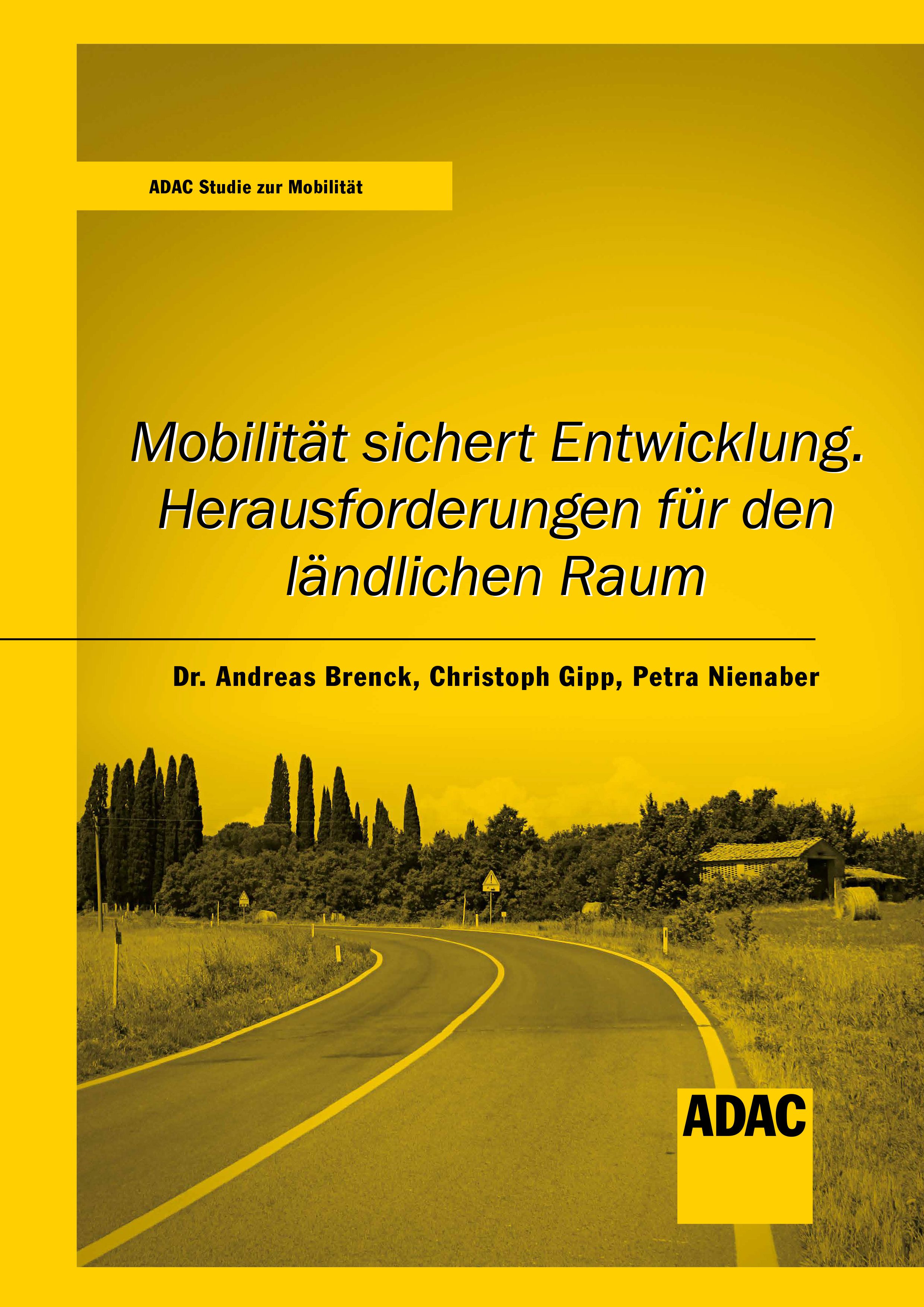 Mobilitat-sichert-Entwicklung-ADAC-Studie-zur-Mobilitat-1 Cover ADAC Broschüre , gelb