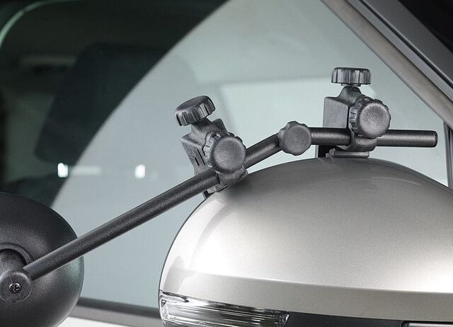 Seitenspiegel, Spiegelkappe, Außenspiegel, Klemmhalter, Spiegelarm