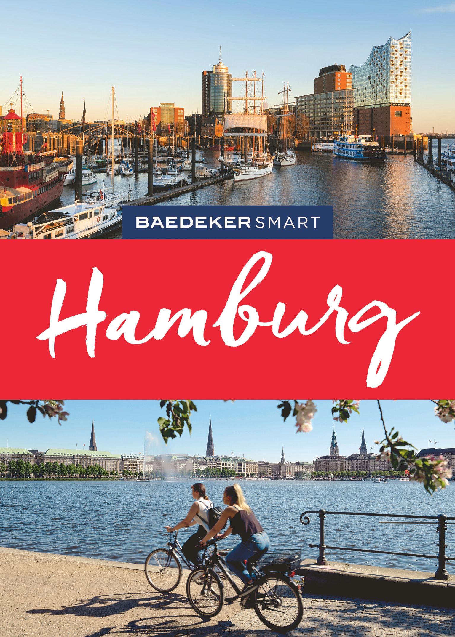 Hamburg, Hafen, Boots, Fahrräder, Ufer