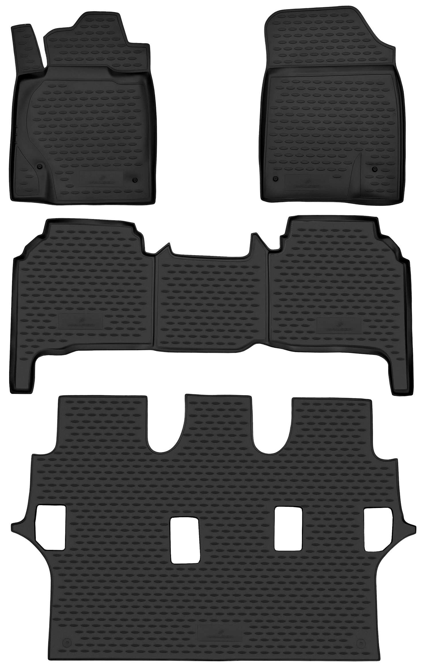 9001778751232_001 Fußmatten, Gummimatten XTR für Toyota Land Cruiser, schwarz