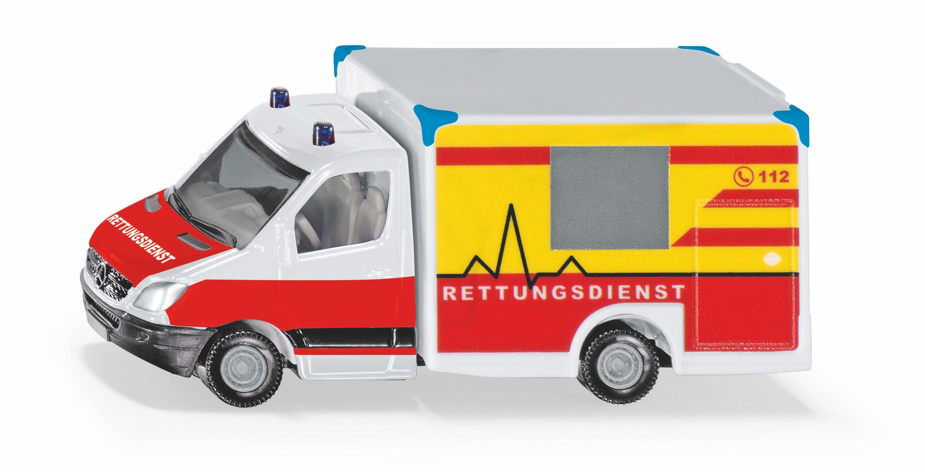 Siku Mercedes-Benz Rettungswagen Lieferwagen, Fahrzeug, Krankenwagen, Rad, Auto