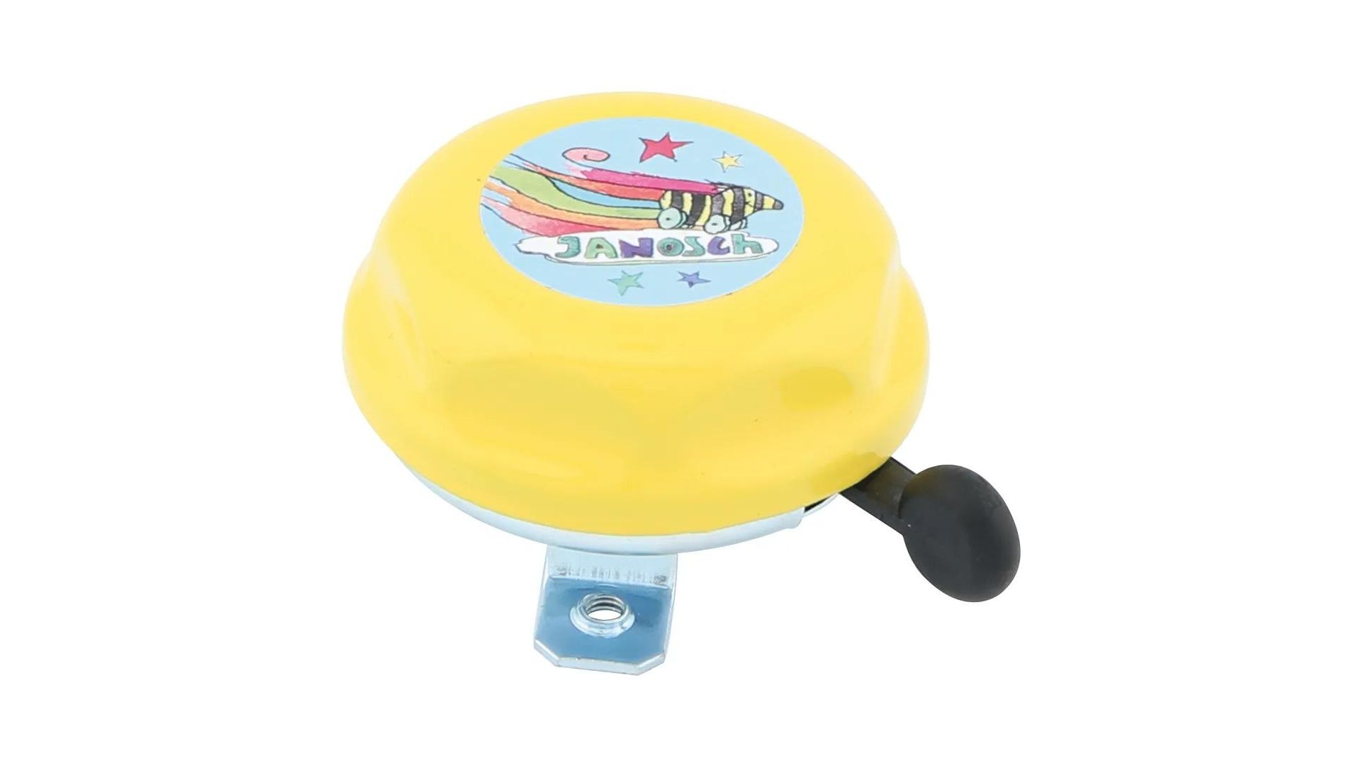 gelb, Klingel, Stoßgummi, aufziehbar, runder bell