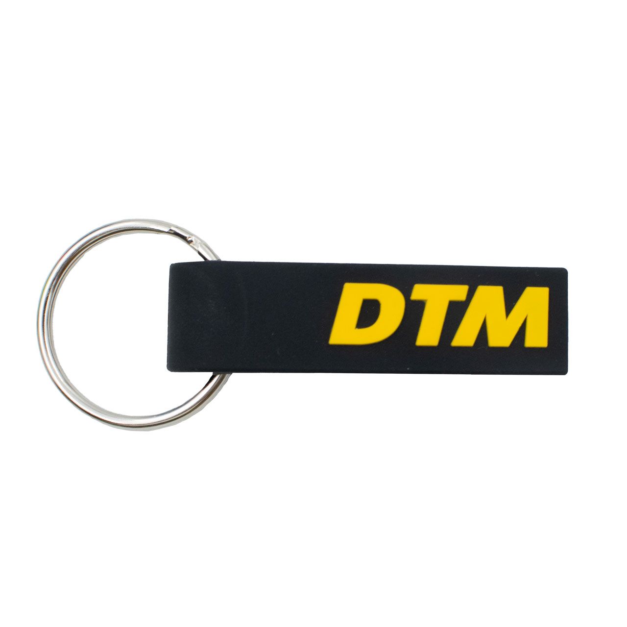 dtm-schluesselanhaenger-schwarz DTM Schlüsselanhänger Vorderseite mit DTM Schriftzug