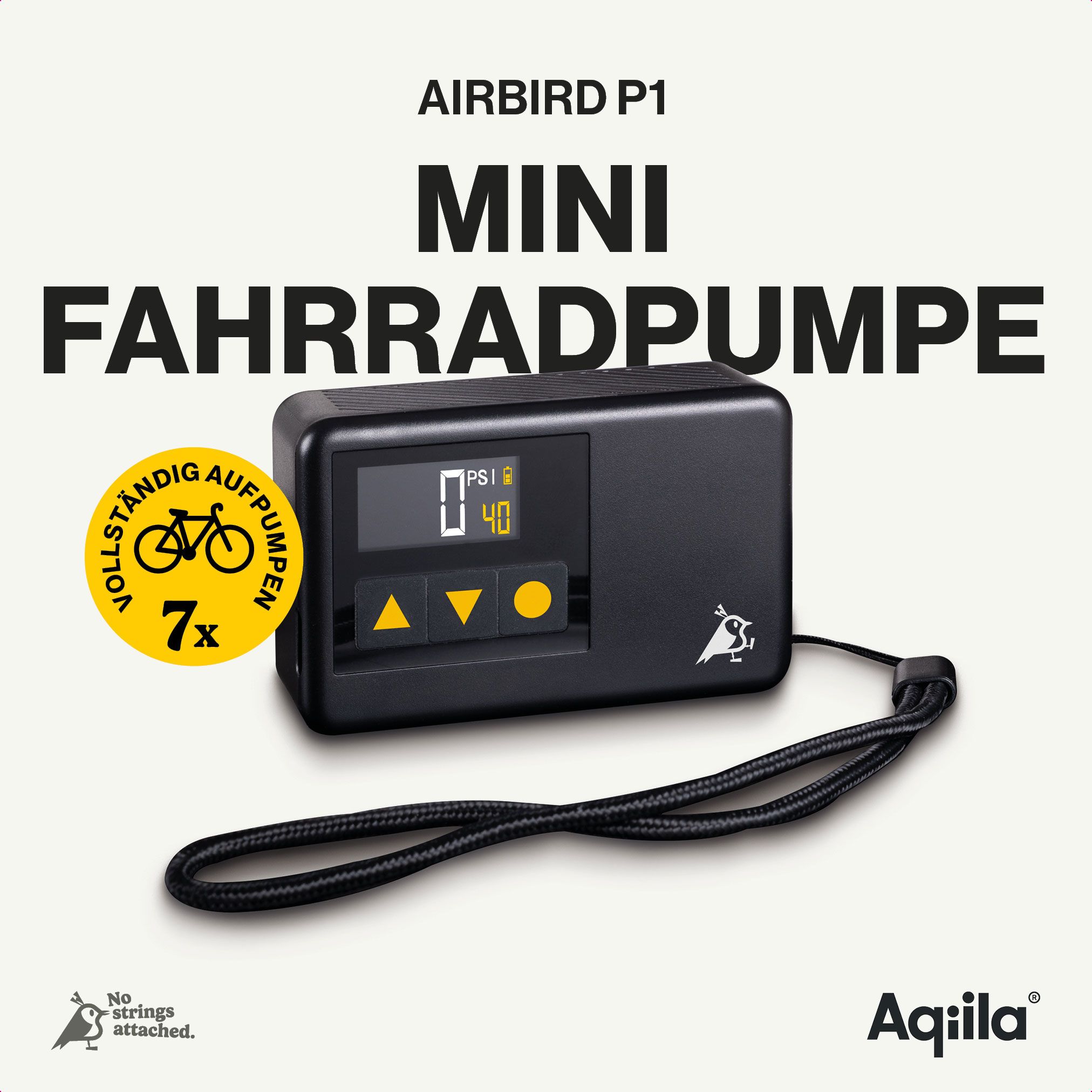 Fahrradpumpe, Mini Pumpe, Manuelle Pumpe, Zweiradzubehör, Armband-Luftdruck