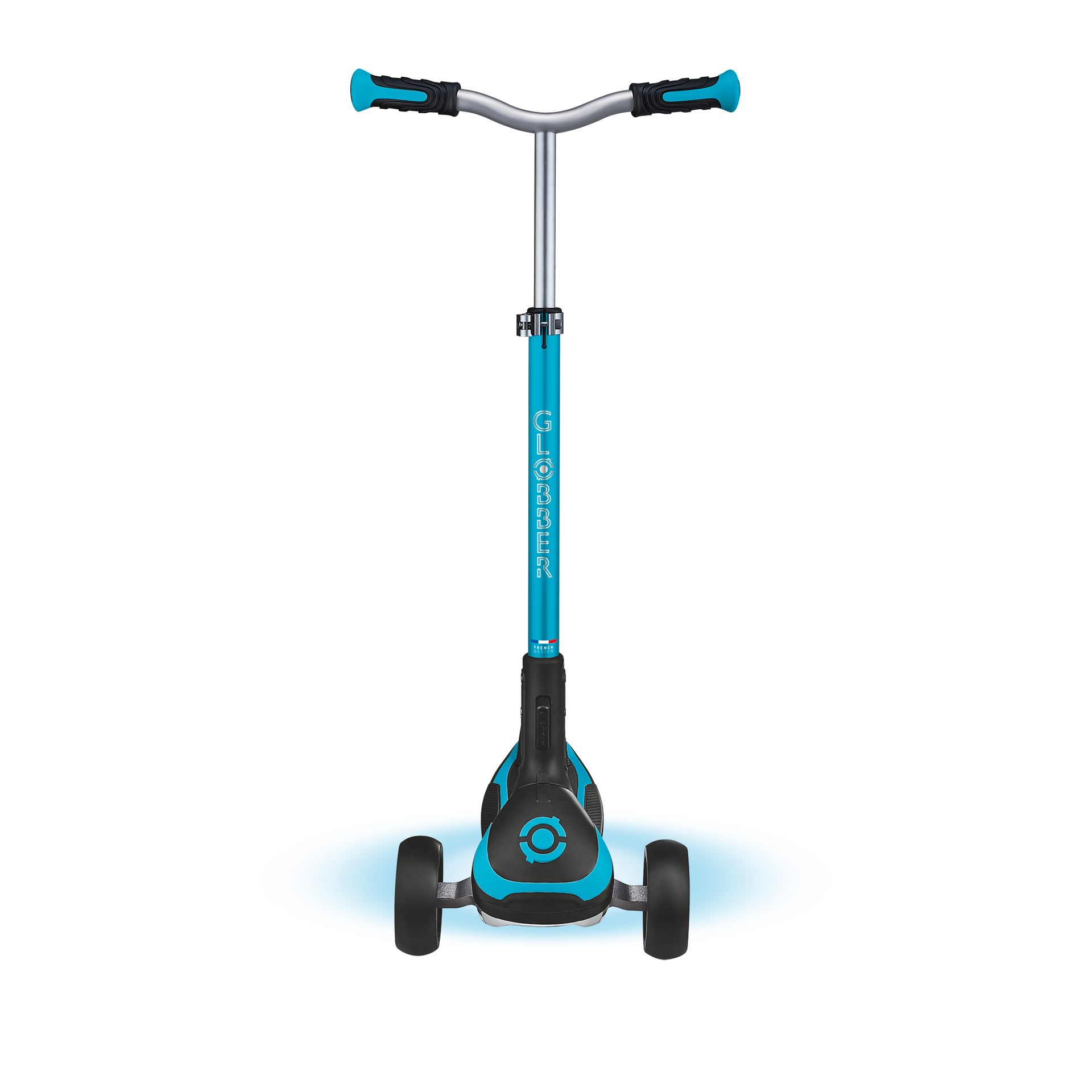 Transport, Fahrzeug, Kinderroller, Tretroller, Türkis, Rad