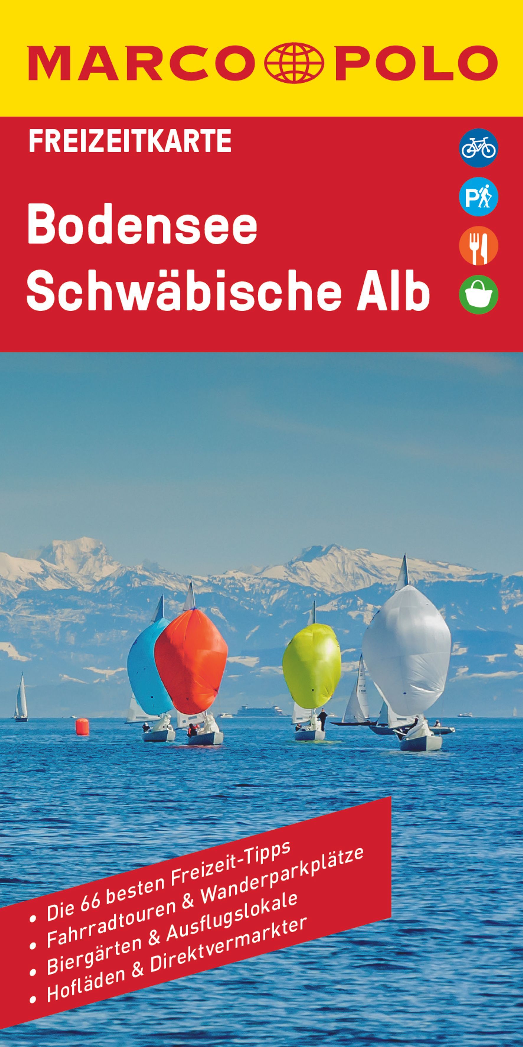 9783829748797 Cover Marco Polo Freizeitkarte Bodensee, Schwäbische Alb