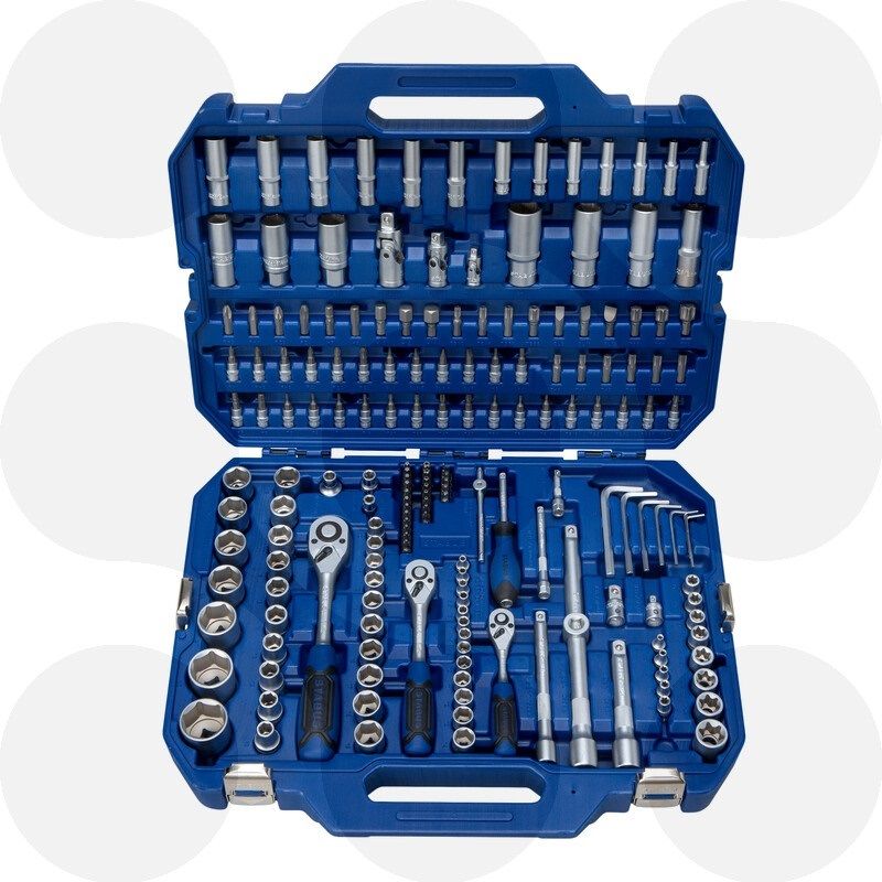 73966042_01 Stabus Steckschlüssel Satz 181- teilig in blauem Koffer