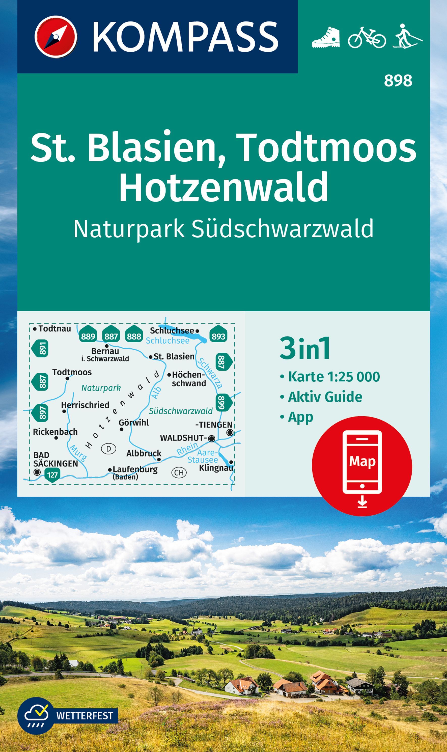 9783991214670 Cover Kompass Wanderkarte St. Blasien