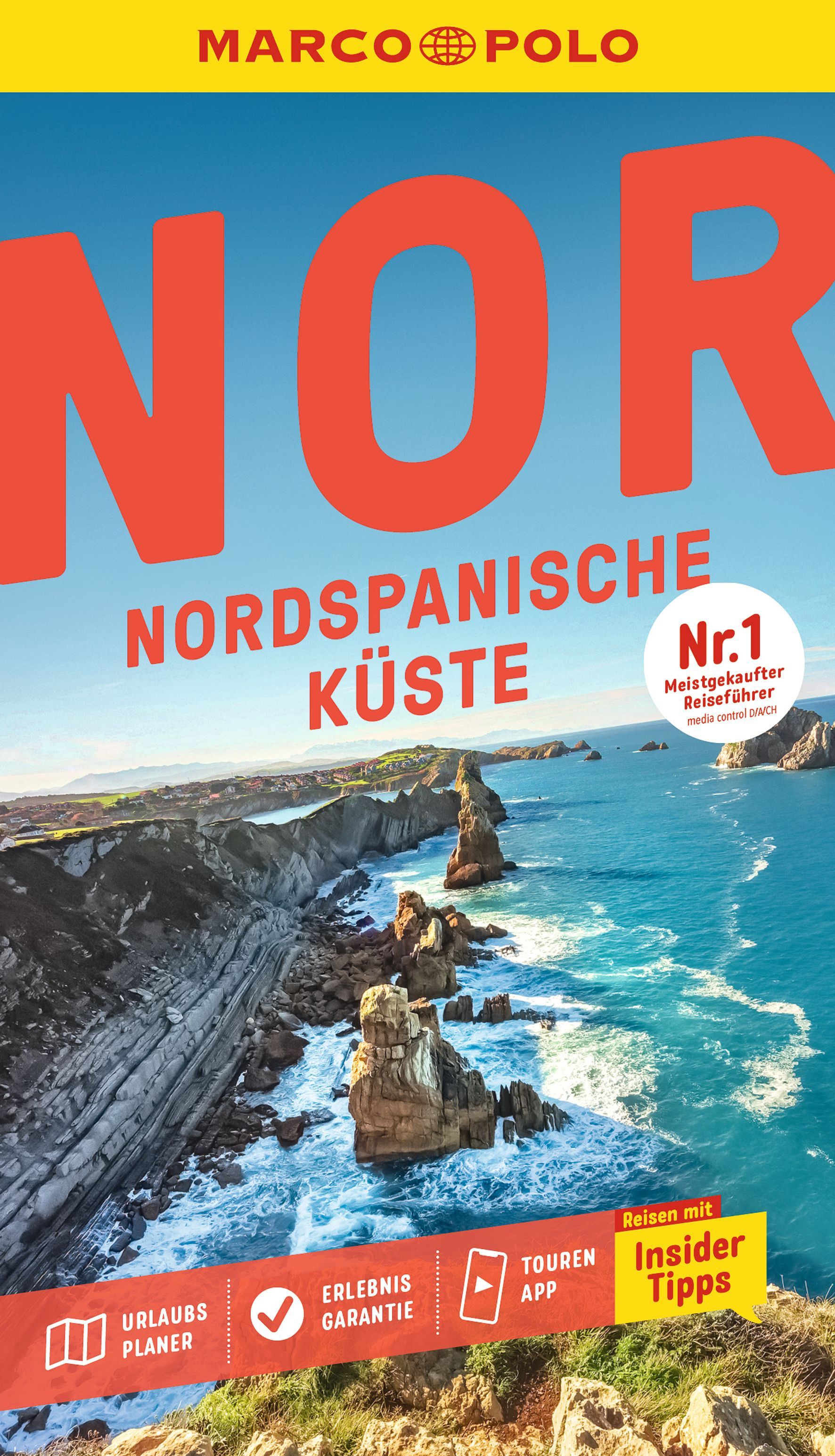 MARCO POLO Reiseführer Nordspanische Küste Cover, Küste, Meer, Felsen