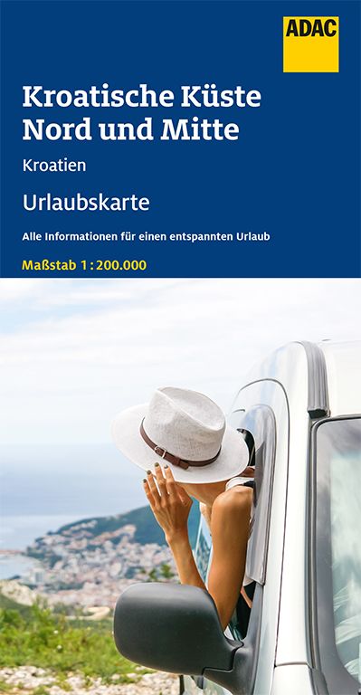 9783826406096 Reiseführer Kroatische Küste, Frau mit Hut die nach hinten aus dem Auto schaut, Meer, Stadt