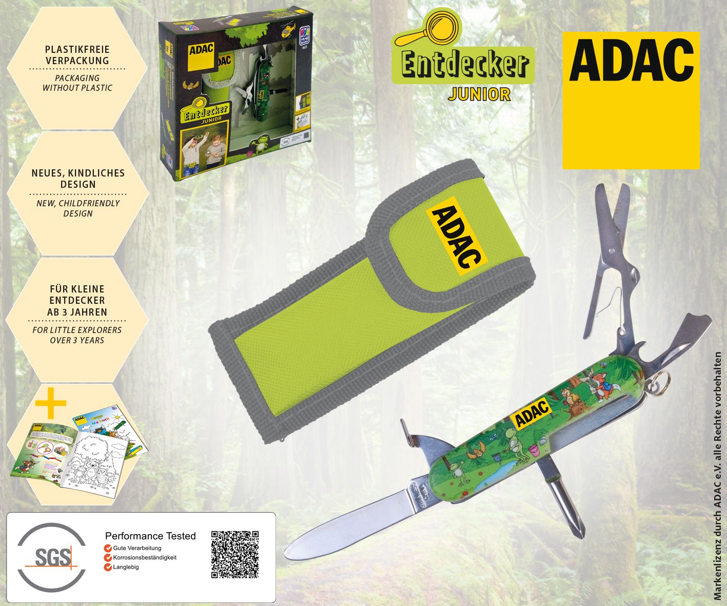 ADAC Junior Taschenmesser Waffe, Klinge