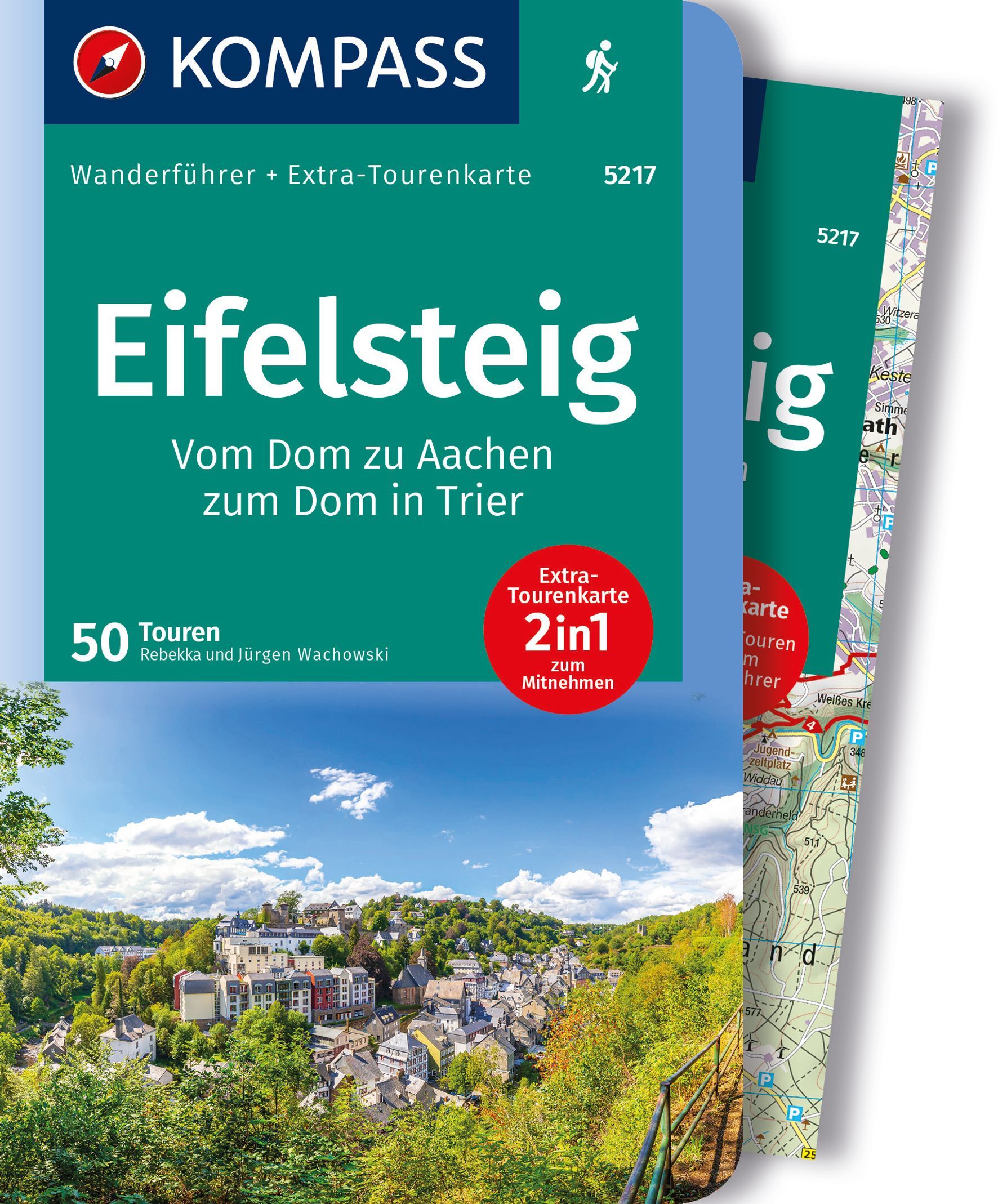 9783991216063 Cover Kompass Wanderführer Eifelsteig