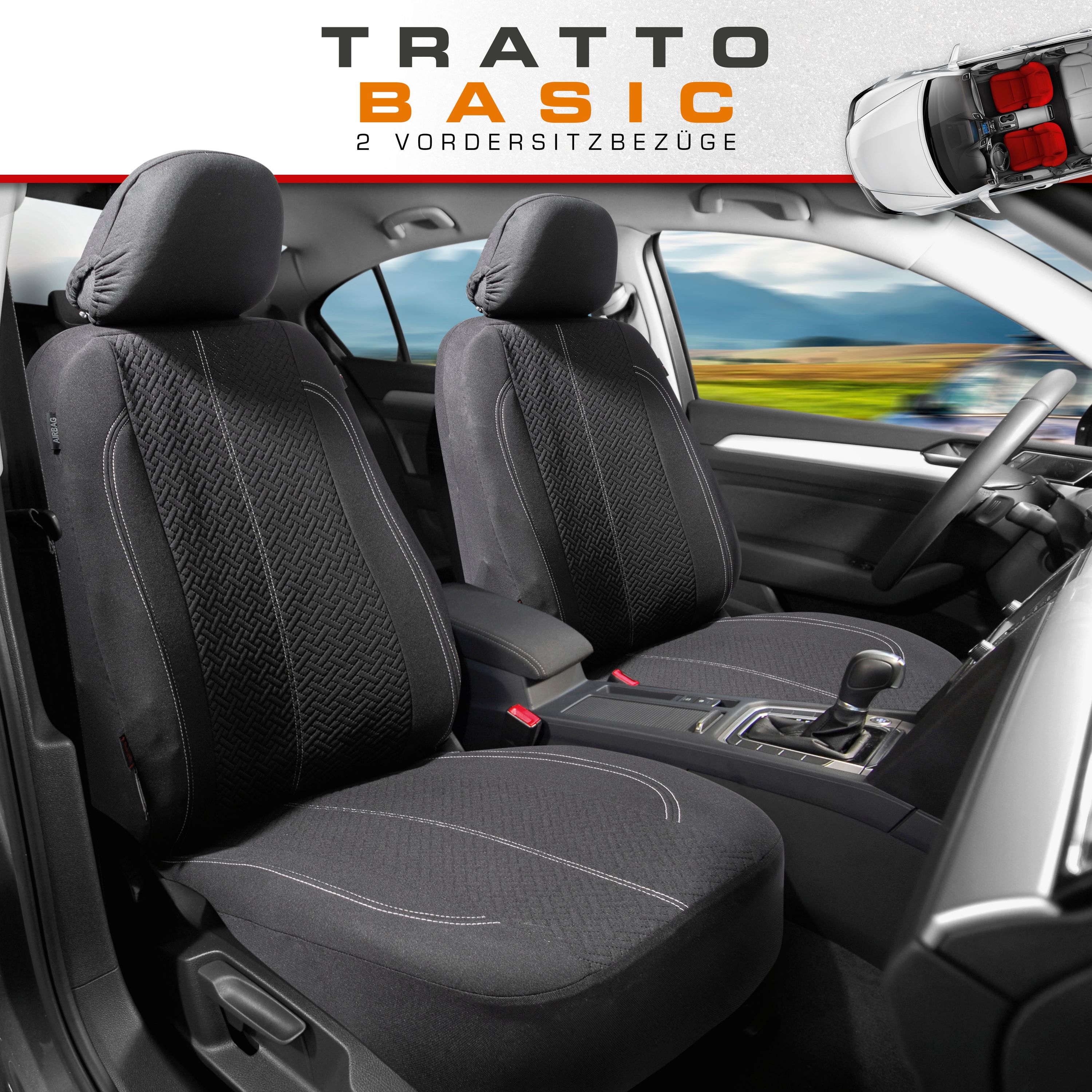 9001778118530_003 Autositzbezug Tratto für zwei Vordersitze