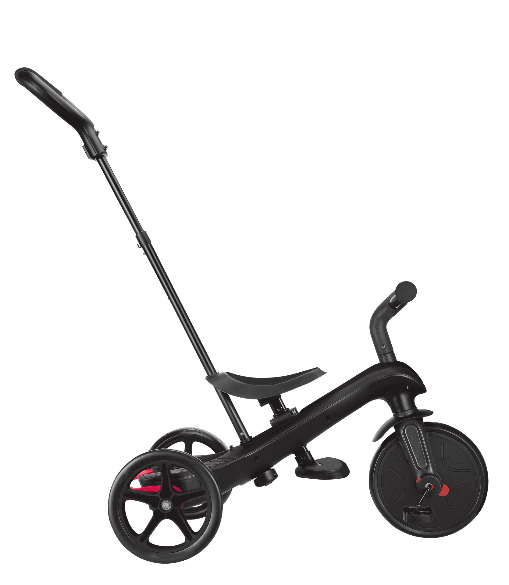 Transport, Fahrzeug, Kinderroller, Dreirad, Schwarz, Rad