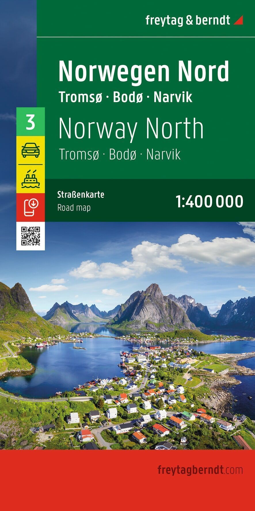 Straßenkarte, Norwegen, Tromsø, Bodø, Narvik